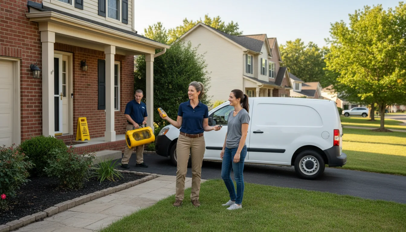 Residential water damage restoration in Jean, NV
